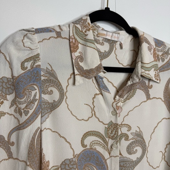 See by Chloe - Paisley Multi Top Button Down Blouse Paisley - FR 38 / US 6 - Picture 5 of 10
